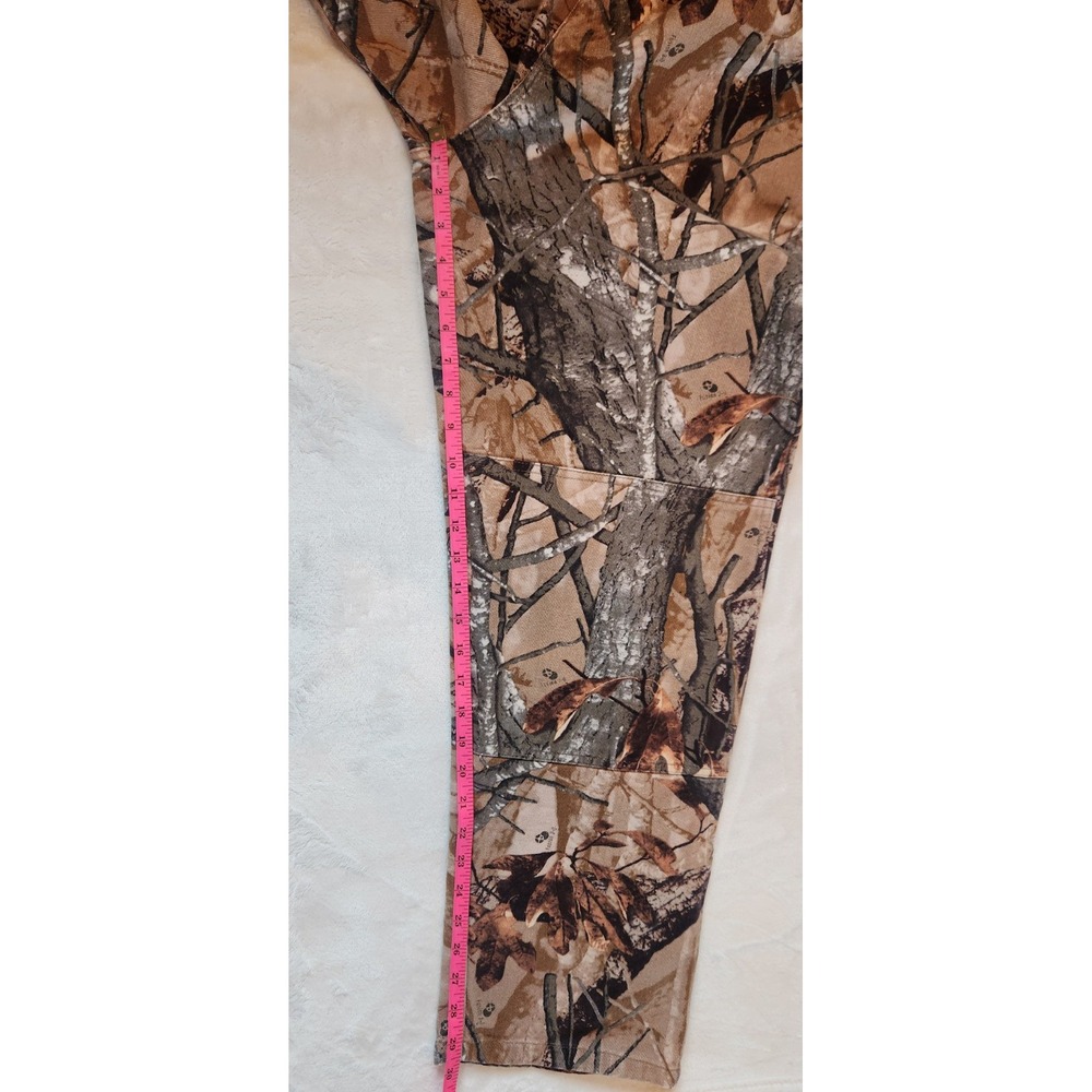 VTG Wrangler 36 X 30 Mossy Oak Camo Double Knee Jeans Hunting Pants USA Y2K - Picture 7 of 8
